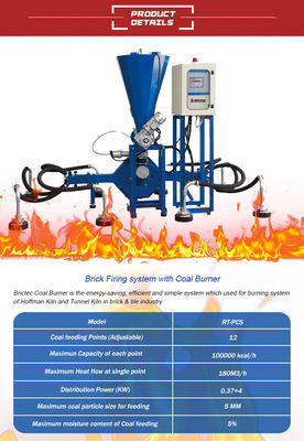 Brick Making Machinery Electric Clay Brick Oven Coal Burner